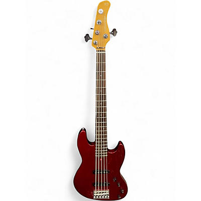 Used Sire V6 Candy Apple Red Electric Bass Guitar