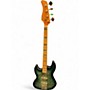 Used Sire marcus miller v10 left handed trans green Electric Bass Guitar trans green