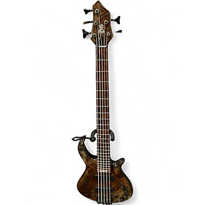 Used Sj Custom SJ 5 Trans Brown Electric Bass Guitar