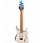 Used Skervesen Raptor 6 Trans White Trans Teal Solid Body Electric Guitar Trans White Trans Teal