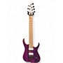 Used Skervesen Raptor 7 Trans Purple Trans White Solid Body Electric Guitar Trans Purple Trans White