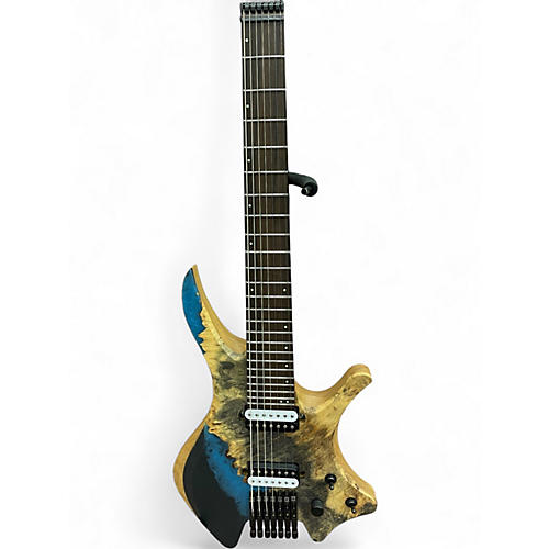 Used Skervesen Shoggie 7 Natural W/ Epoxy Fill Solid Body Electric Guitar Natural W/ Epoxy Fill