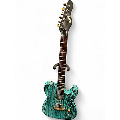 Used Slick Guitars T Style Guitar swamp ash blue Solid Body Electric Guitar