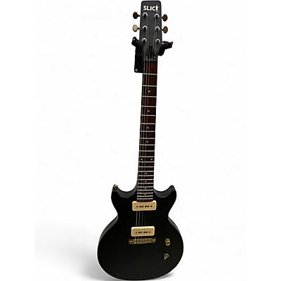 Used Slick SL 60 Worn Black Solid Body Electric Guitar