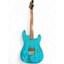 Used Slick SL54T Blue Ash Solid Body Electric Guitar Blue Ash