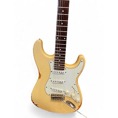 Used Slick SL57 Cream Solid Body Electric Guitar