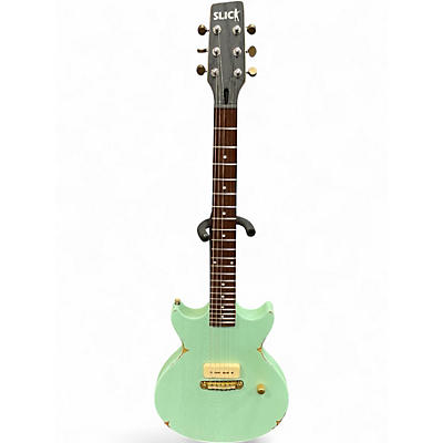 Used Slick SL59 Seafoam Green Solid Body Electric Guitar