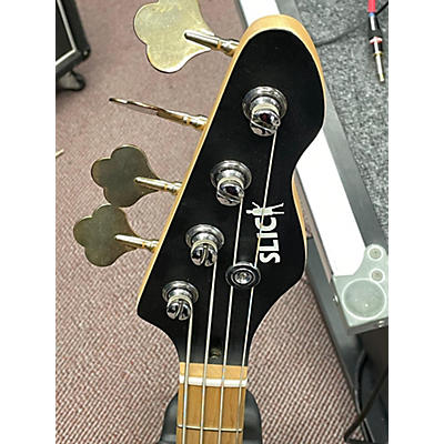 Used Slick SLPB Vintage Cream Electric Bass Guitar