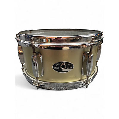 Used Slingerland 10in Popcorn Snare Worn Yellow Drum