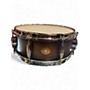 Used Slingerland 14X5.5 Limited Edition Radio King Snare Black and Gold Drum Black and Gold 211