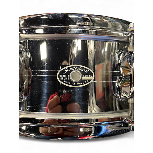 Used Slingerland 14in #130 Gene Krupa Sound King snare drum. NICKLE OVER BRASS Drum NICKLE OVER BRASS 33