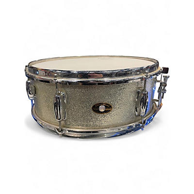 Used Slingerland 14in 14IN DELUXE STUDENT SILVER SPRINKLE Drum