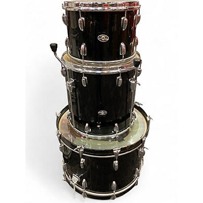 Used Slingerland 3 Piece 3 piece Black Drum Kit