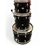 Used Slingerland 3 Piece 3 piece Black Drum Kit Black