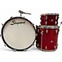 Used Slingerland 3 Piece Club Kit Red Sparkle Drum Kit Red Sparkle