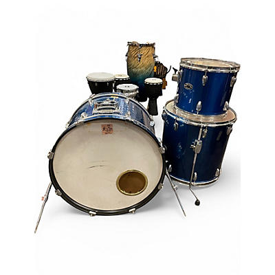 Used Slingerland 3 Piece Jam Session Blue Drum Kit