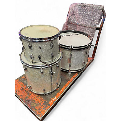 Used Slingerland 3 Piece SHELL PACK PEARL Drum Kit