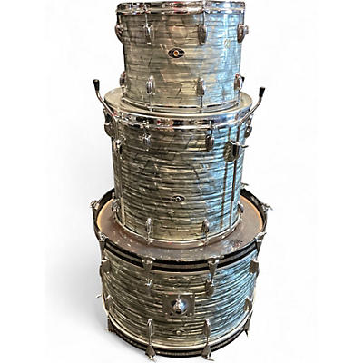 Used Slingerland 3 Piece SHELL PACK SKY BLUE PEARL Drum Kit