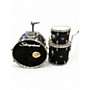 Used Slingerland 3 Piece Shell Pack Black Drum Kit Black