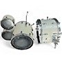 Used Slingerland 4 Piece 4 PC DRUM SET OFF WHITE Drum Kit OFF WHITE