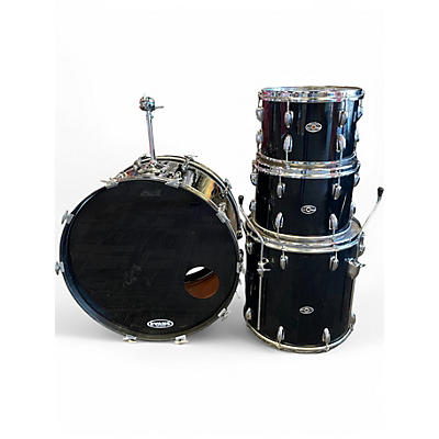 Used Slingerland 4 Piece 70's 4 Piece Kit Black Drum Kit