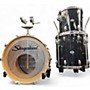 Used Slingerland 4 Piece MAPLE Black Drum Kit Black