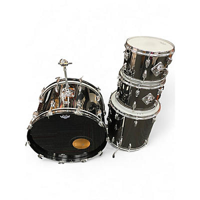 Used Slingerland 4 Piece Modern Solo Outfit Black Chrome Drum Kit