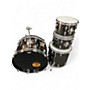 Used Slingerland 4 Piece Modern Solo Outfit Black Chrome Drum Kit Black Chrome