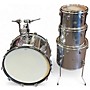Used Slingerland 4 Piece ROCK OUTFIT Chrome Drum Kit Chrome