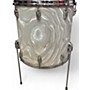 Used Slingerland 5 Piece 5 Piece White Satin Flame Drum Kit White Satin Flame