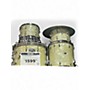 Used Slingerland 5 Piece Gene Krupa Deluxe White Marine Pearl Drum Kit White Marine Pearl