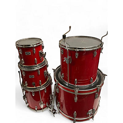 Slingerland Used Slingerland 5 Piece SPIRIT Red Drum Kit