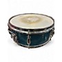 Used Slingerland 5.5X14 Sound King Blue Sparkle Drum Blue Sparkle 10