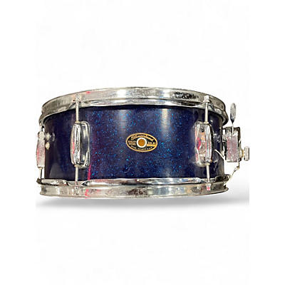 Used Slingerland 5X14 SNARE BLUE SPARKLE Drum