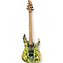 Used Smp Orpheus Green Yellow Solid Body Electric Guitar Green Yellow