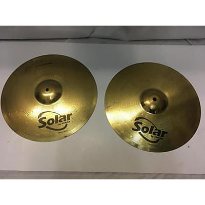 Solar by Sabian Used Solar By Sabian 14in Hi Hats Pair Cymbal