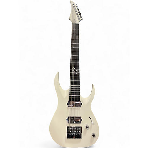 Used Solar Guitars A.17 VINTER 7 STRING White Solid Body Electric Guitar White