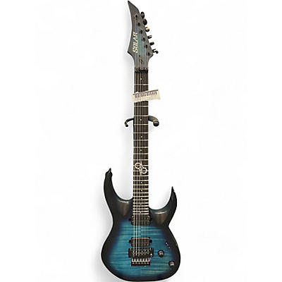 Used Solar Guitars A1.6 FRFR Blue Burst Solid Body Electric Guitar
