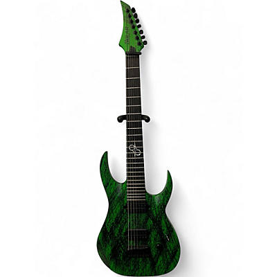 Used Solar Guitars A2.7GN Canibalismo+ Green Neon Open Pore Matte Solid Body Electric Guitar