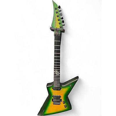 Used Solar Guitars E1.6FRLB SLIME BURST Solid Body Electric Guitar