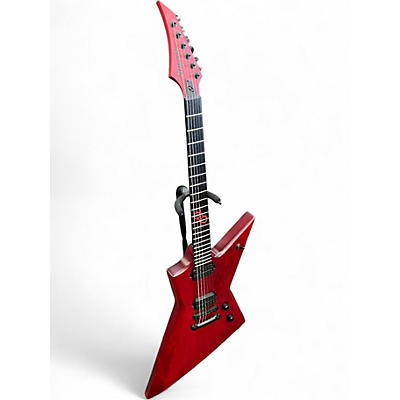 Used Solar Guitars E2.6 Trans Blood Red Matte Solid Body Electric Guitar