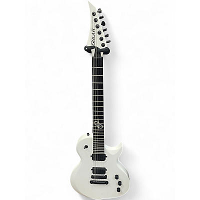 Used Solar Guitars GC2.6W Arctic White Solid Body Electric Guitar