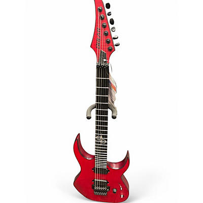 Used Solar Guitars S1.6 FLAME BLOOD RED MATTE Solid Body Electric Guitar