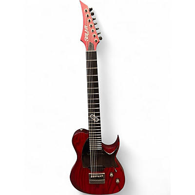 Used Solar Guitars T1.7TBR Cherry Solid Body Electric Guitar