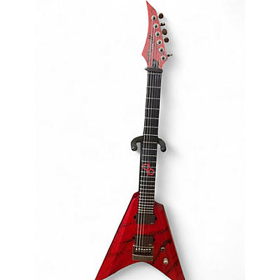 Used Solar Guitars V1.6 Chrome Red Solid Body Electric Guitar