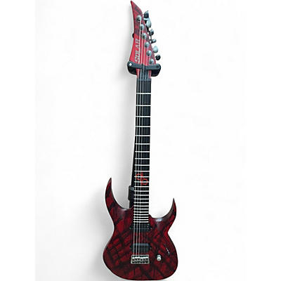 Used Solar Guitars canibalismo Crimson Red Burst Solid Body Electric Guitar