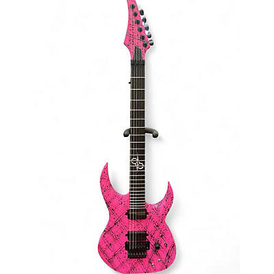 Used Solar Guitars canibalismo Pink Solid Body Electric Guitar