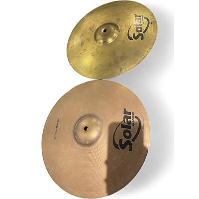 Used Solar by Sabian 14in HI HATS Cymbal
