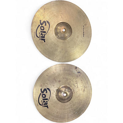 Used Solar by Sabian 14in HI HATS Cymbal