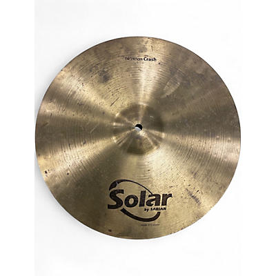 Used Solar by Sabian 16in SOLAR CRASH Cymbal